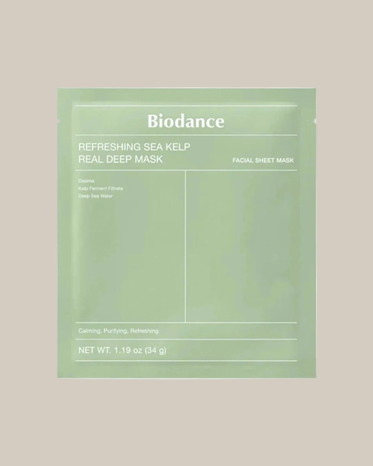 Biodance Refreshing Sea Kelp Real Deep Mask
