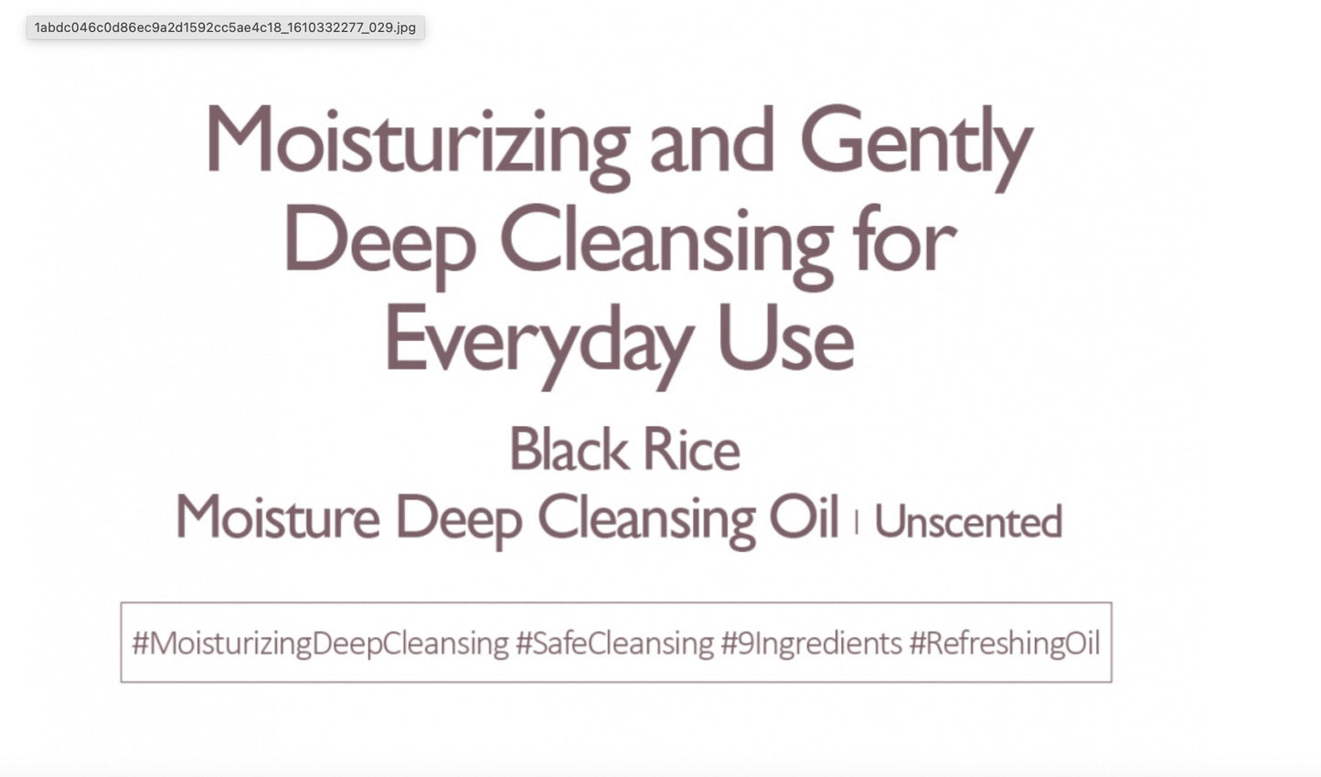 Haruharu Wonder Black Rice Moisture Deep Cleansing Oil