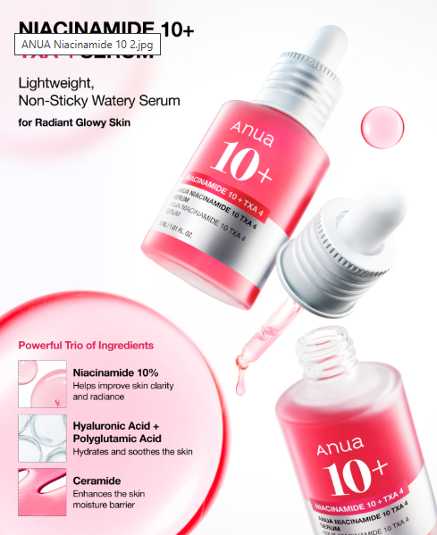 Anua Niacinamide 10% + TXA 4% Dark Spot Correcting Serum