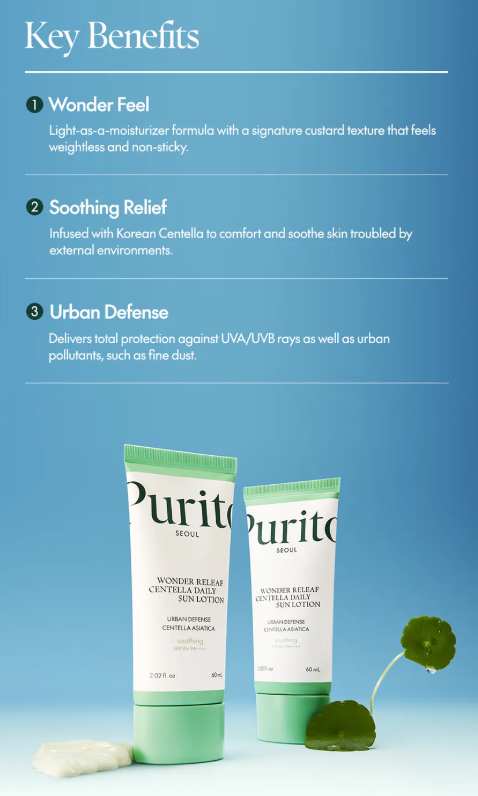 Purito Seoul Wonder Releaf Centella Daily Sun Lotion