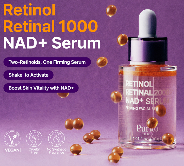 Purito Retinol Retinal 2000 NAD+ Serum