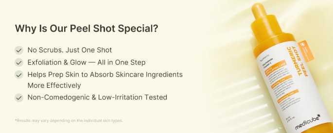 Medicube Kojic Acid Turmeric Peel Shot