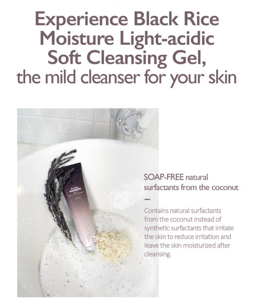Haruharu Wonder Black Rice Moisture 5.5 Soft Cleansing Gel