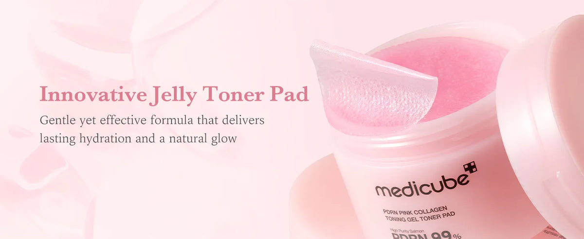 Medicube PDRN Pink Collagen Toning Gel Toner Pad