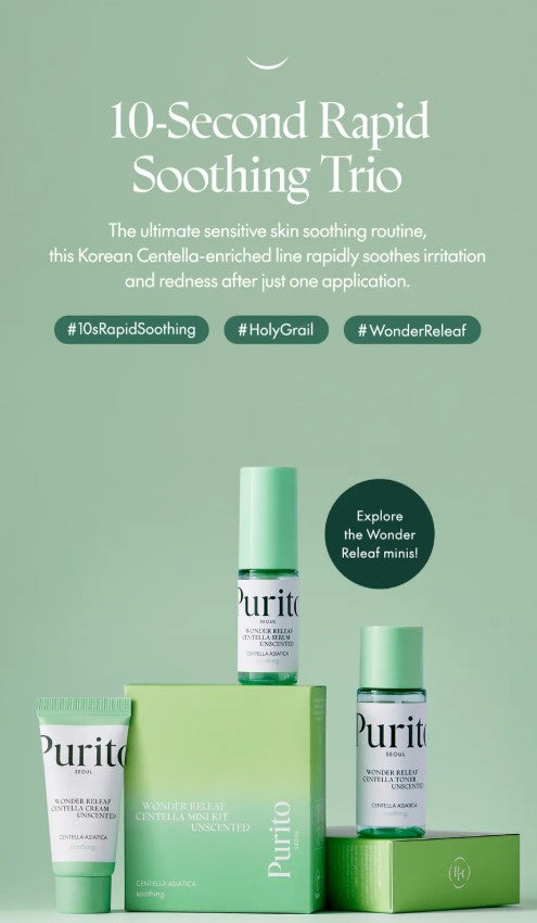 Purito Seoul Wonder Relief Centella Unscented Mini Kit