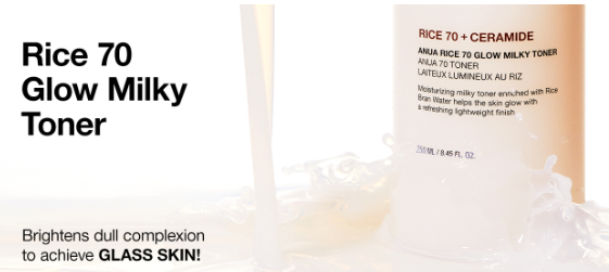 Anua Rice 70 Glow Milky Toner