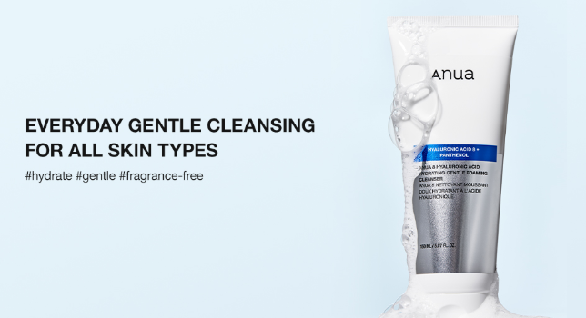 Anua 8 Hyaluronic Acid Gentle Foaming Cleanser