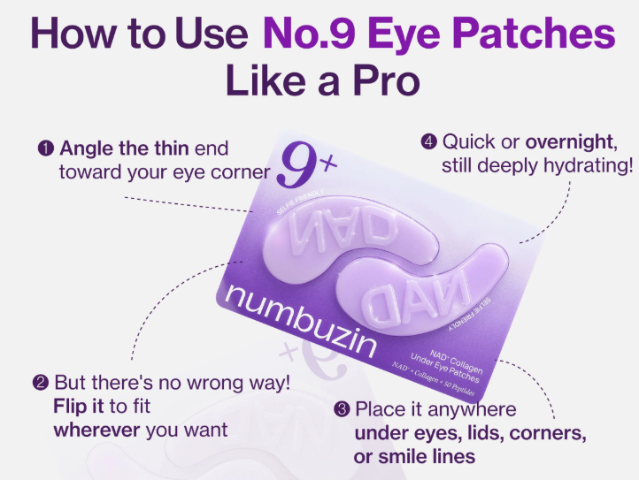 Numbuzin No.9 NAD Collagen Under Eye Patches