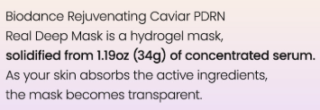 Biodance Rejuvenating Caviar PDRN Real Deep Mask
