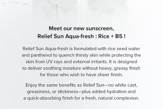 Beauty of Joseon Relief Sun Aqua-Fresh Rice + B5