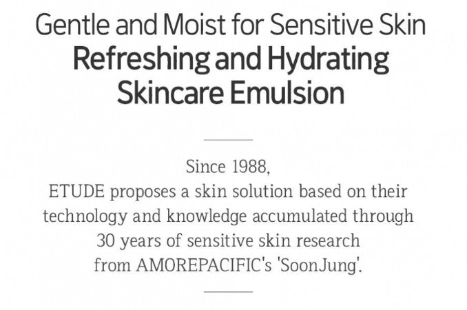 Etude House Soonjung 10-Free Moist Emulsion